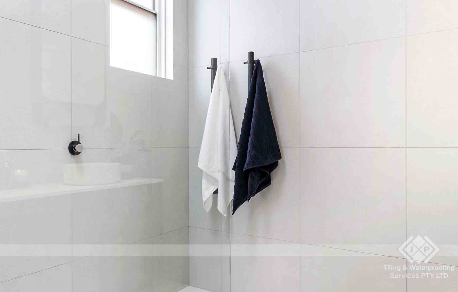 Professional bathroom wall and floor tiling installation